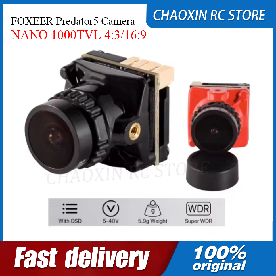 Drone Battery - FOXEER Predator5 Kamera NANO 1000TVL 4:3/16:9