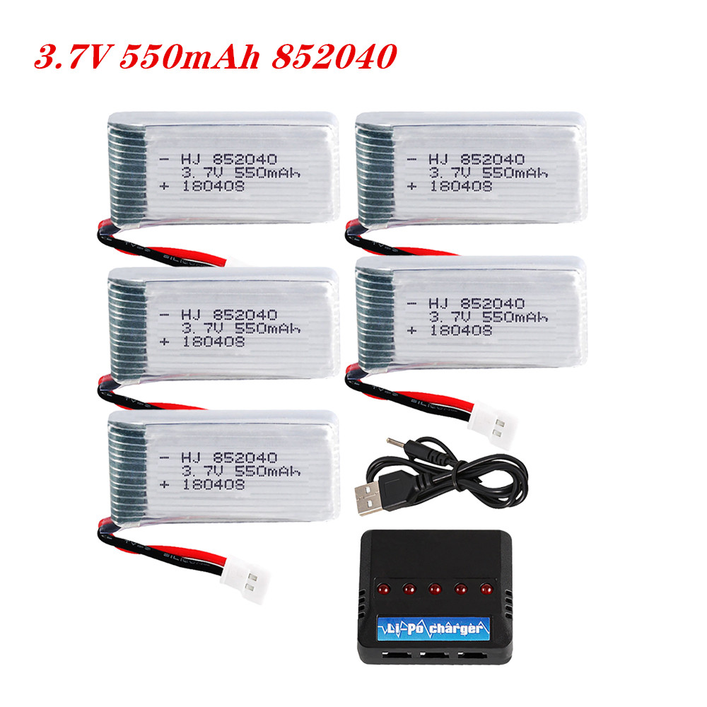 Drone Charger - 3.7V 550mAh 25C Lipo Pil 852040