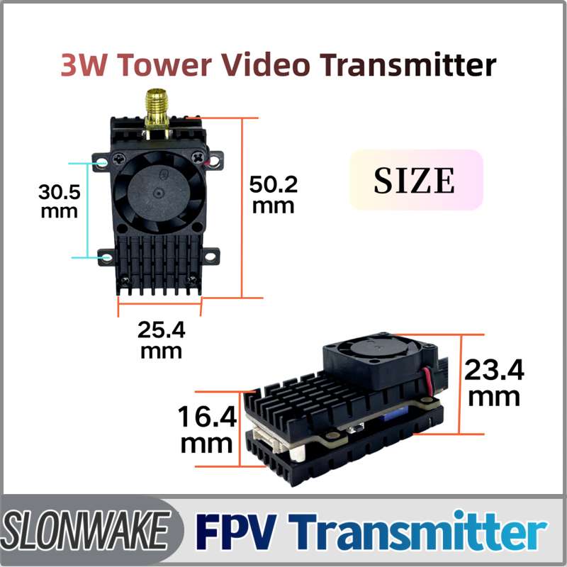 Drone Receiver - SLONWAKE 5.8G 3000mW Simülasyon VTX FPV