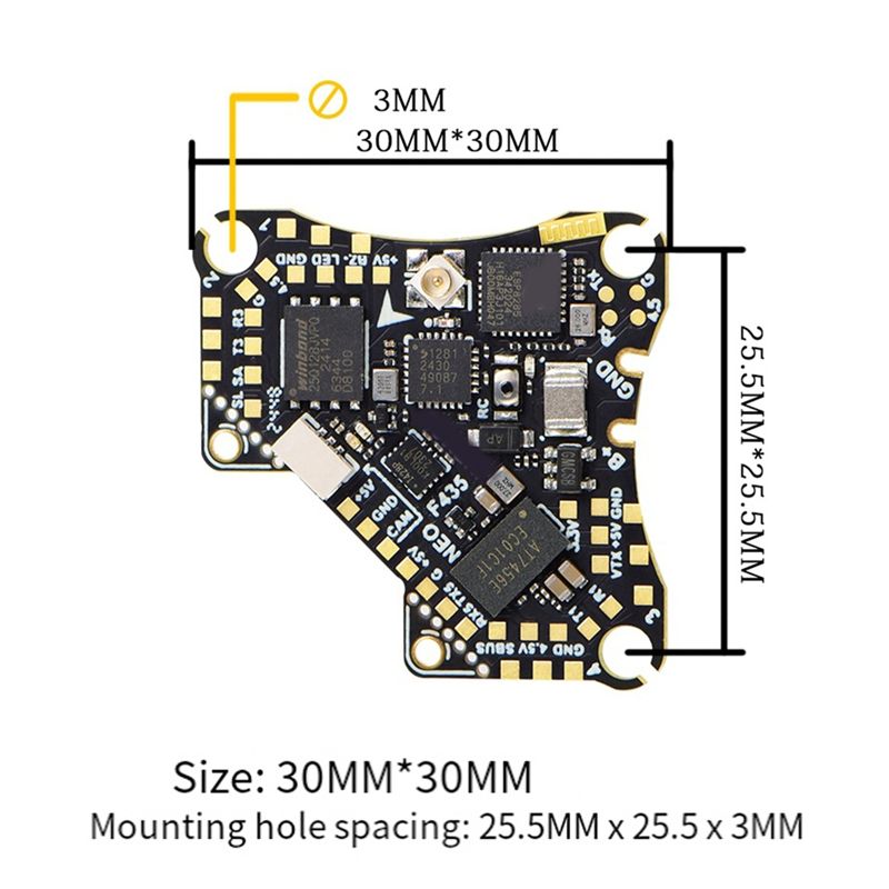 FBIL-F435 NEO 1S AIO Uçuş Kont - Drone Flight Controller incelemesi ve fiyatı