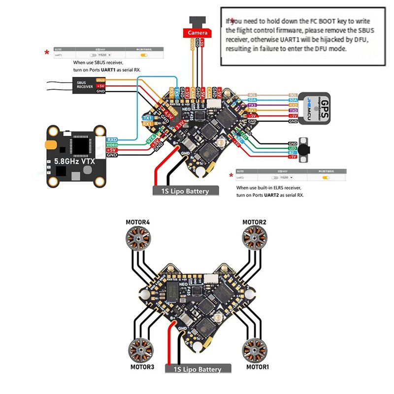 FBIL-F435 NEO 1S AIO Uçuş Kont - Drone Flight Controller incelemesi ve fiyatı