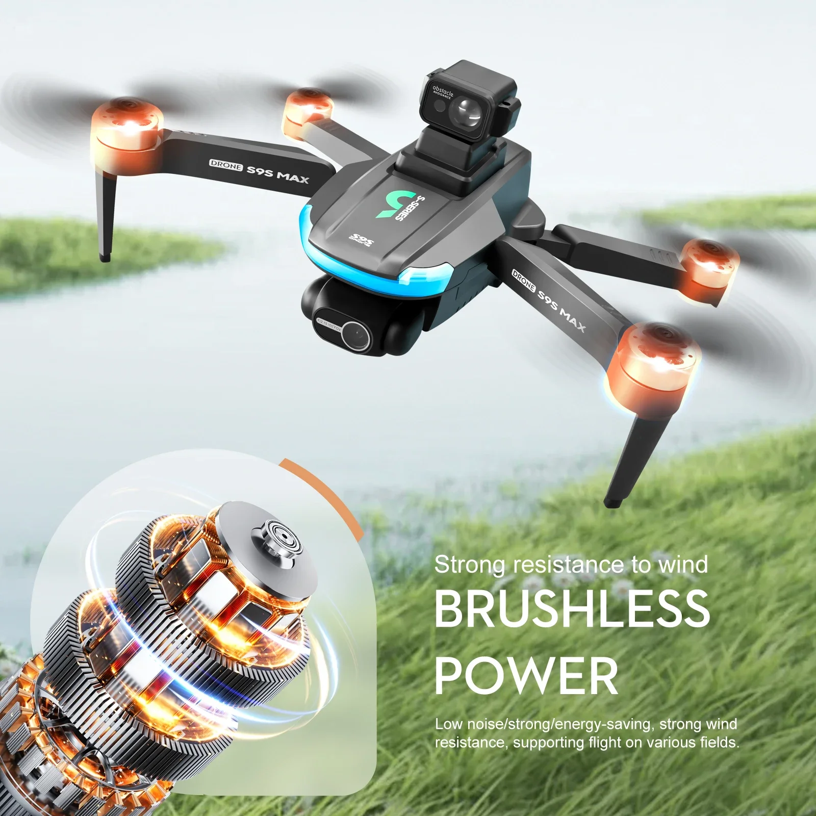 YENI S9S MAX MINI Drone 4K 2 E - Drone Gimbal incelemesi ve fiyatı