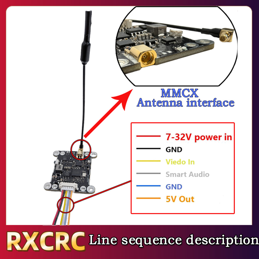 RXCRC 5.8G Modülü 48CH 1.6W VT - Drone Receiver incelemesi ve fiyatı