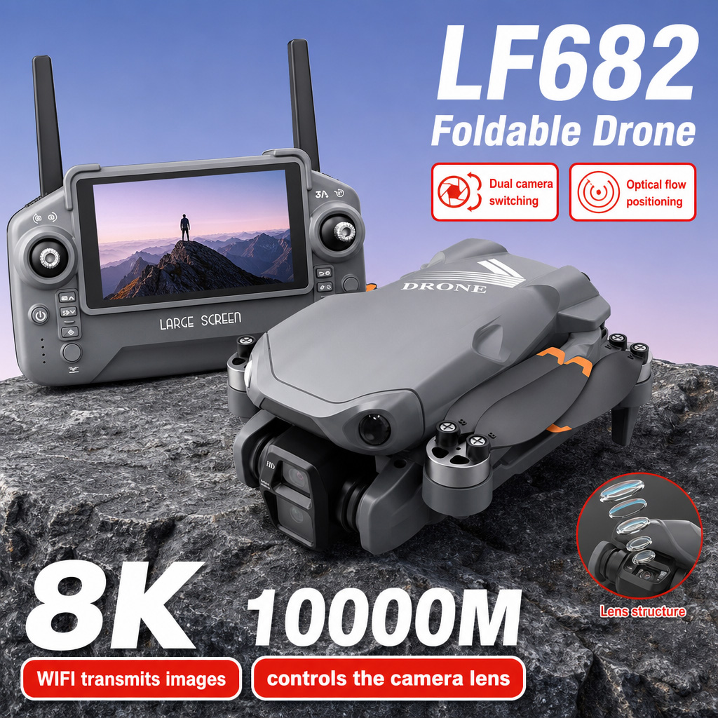 Hava Fotoğrafı LF682 Drone 8K  - Drone Gimbal incelemesi ve fiyatı